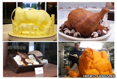 "Съедобное искусство": скульптуры из еды