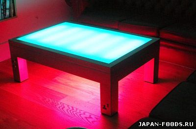 Кофейный стол с подсветкой